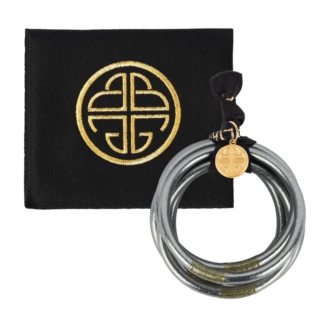 12.01.132.43.S6,12.01.132.43.M6,12.01.132.43.L6,12.01.132.43.XL6,Graphite All Weather Bangles® (AWB®) - Serenity Prayer | Bangle Bracelets for Women | BuDhaGirl