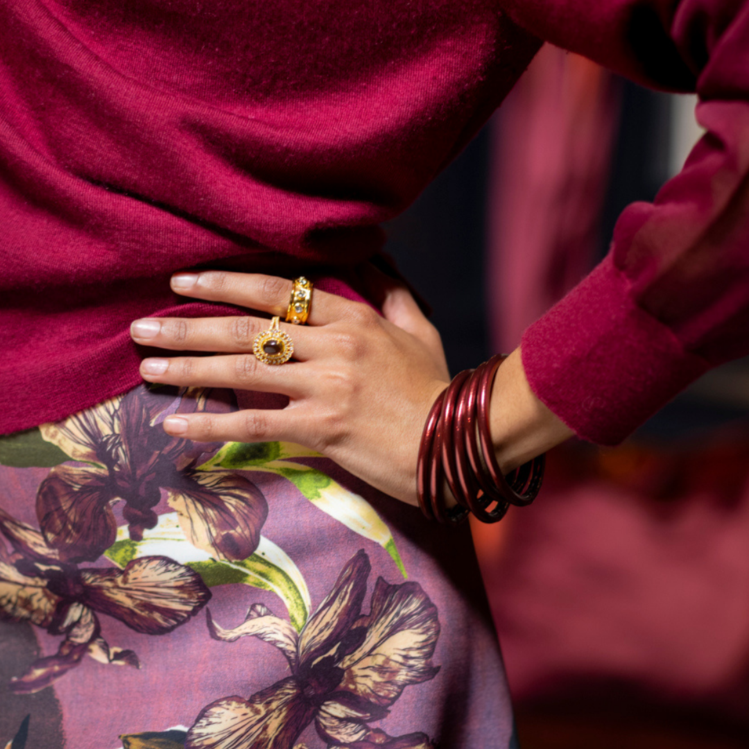 Merlot All Weather Bangles | BuDhaGirl