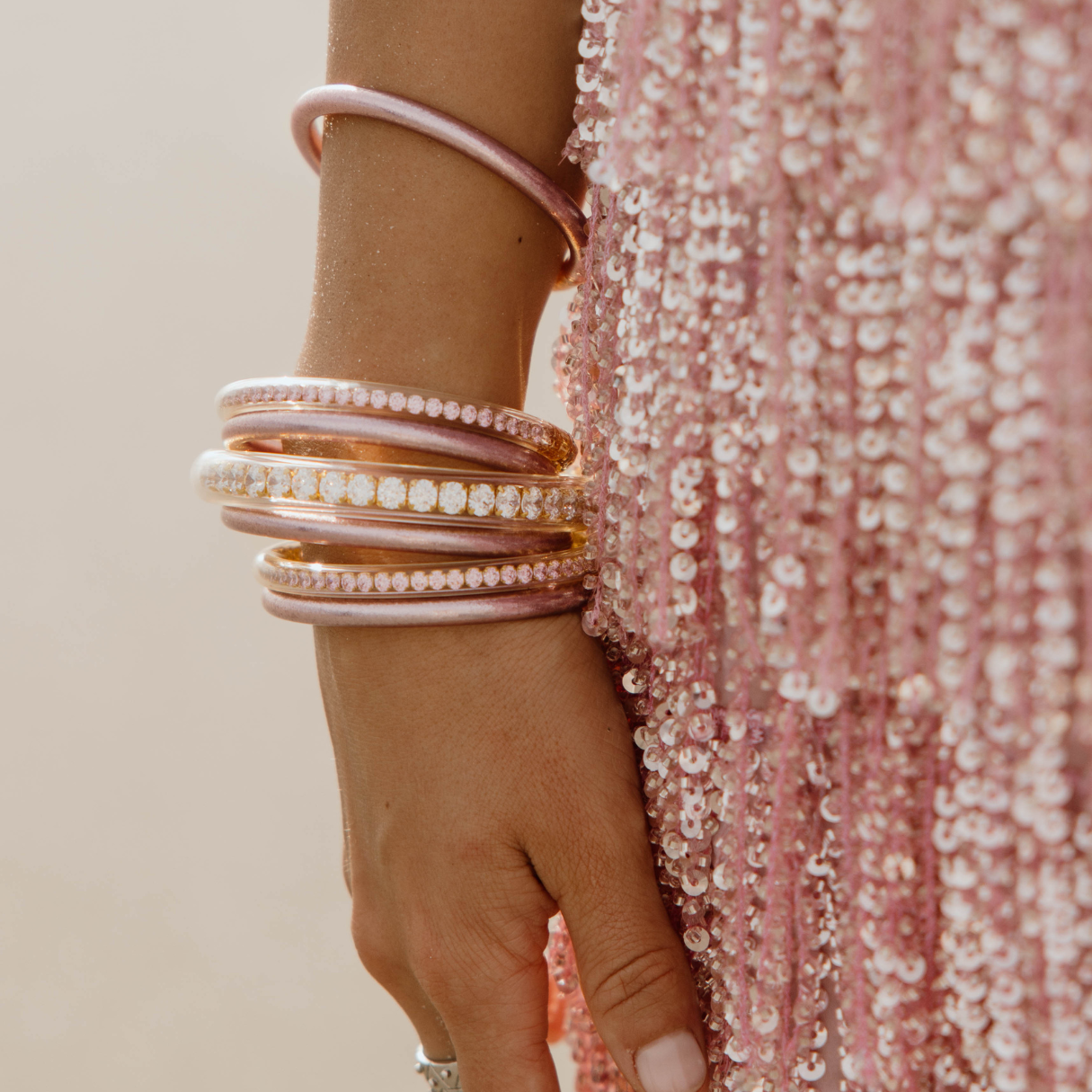 Ice Rose All Weather Bangles® (AWB®) - Zestaw 6 sztuk